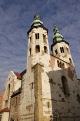 Fototapeta na wymiar Eglise Saint André à Cracovie, Pologne