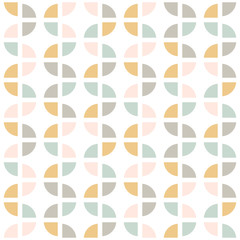Moderne abstrakte nahtlose geometrische Muster. Skandinavischer Stil. Pastellfarben Vektorhintergrund.