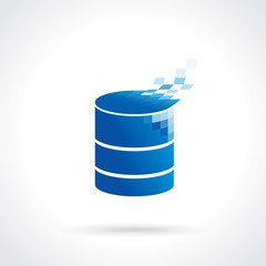 data storage icon. Vector database concept