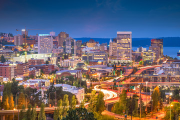 Tacoma, Washington, USA Skyline