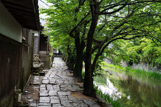 Hachiman bori at Omi hachiman, Shiga, Japan
