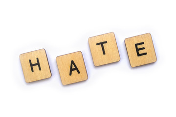 The word HATE