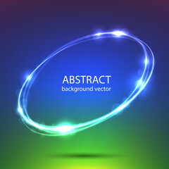 Vector abstract blue motion light effect background.