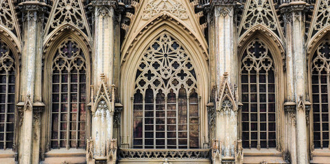 Window of Cologne cathedral in Cologne, Germany