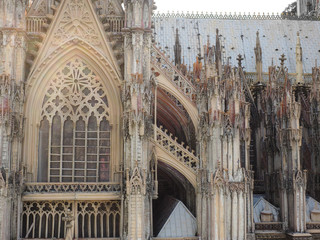 Window of Cologne cathedral in Cologne, Germany