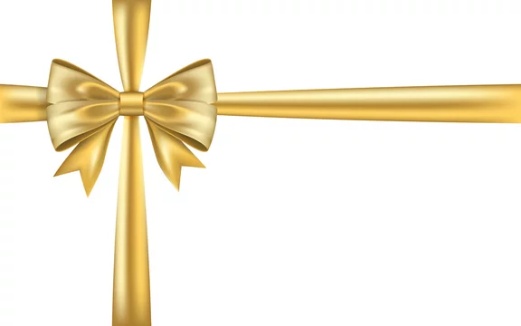 Gold gift bow stock photo. Image of pattern, shiny, package - 17169450