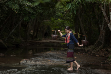 Asian farmer concept