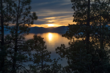 Lake Tahoe in winter