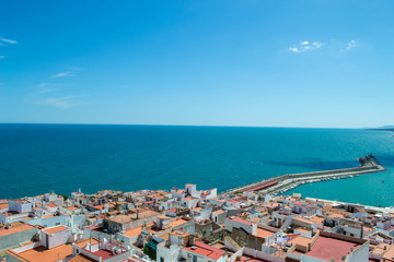 Naklejka na ściany i meble Peniscola, Spain on the Mediterranean Coast
