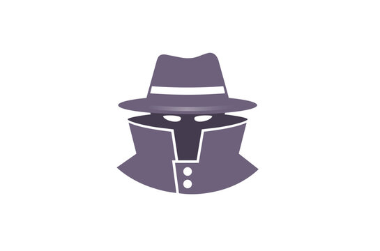 Detective Logo Design Illustration