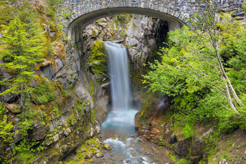 Christine Falls in Mt Rainier National Park in Washington state