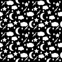 Sky seamless pattern