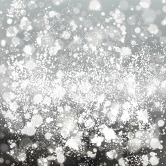 Abstract light grey background with effect bokeh and shine in ce
