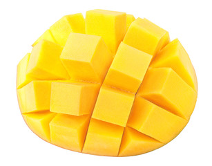 mango isolated on white background, clipping path, full depth of field