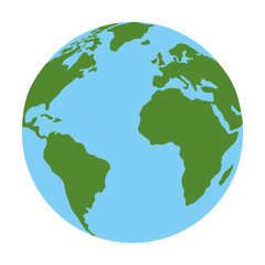 world planet earth ecology icon vector illustration design