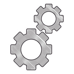 gears machinery isolated icon vector illustration design