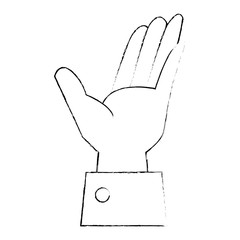 hand human receiving icon vector illustration design