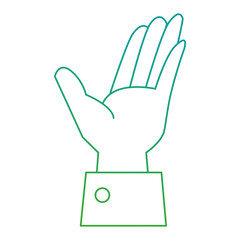 hand human receiving icon vector illustration design