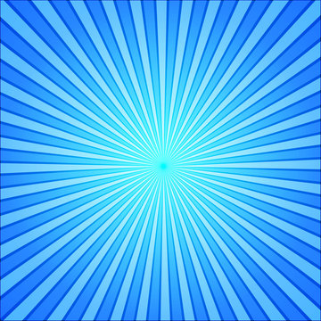 blue rays pop art background. retro comic style vector illustration
