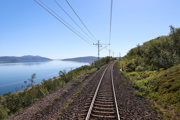Train journey in North Sweden © michael715