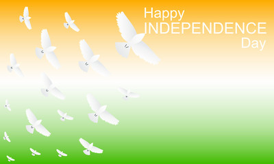 Concept for Indian independence day. Happy indepencence day. Vector graphic illustration.