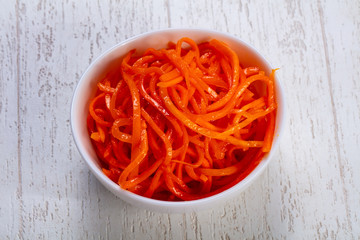 Appetizing korean carrot