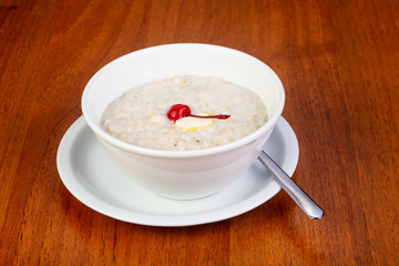 Delicious oatmeal porridge