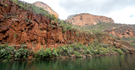 Landscape of the Blyde River canyon area of South Africa. The third largest gorge in the world. 