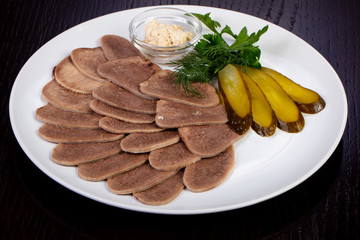 Tasty beef tongue