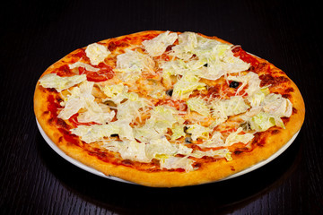 Delicious caesar pizza