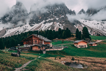 Obraz premium Nature and Mountains in the Dolomites, Italy