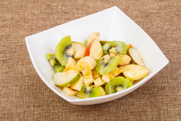 Fruits salad with kiwi