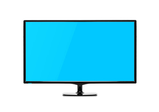 Computer monitor or TV isolated on white background.