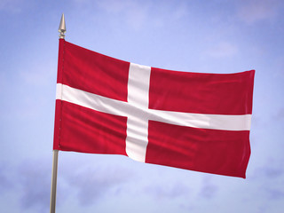 Fototapeta na wymiar Flag of Denmark