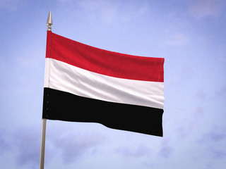 Fototapeta na wymiar Flag of Yemen