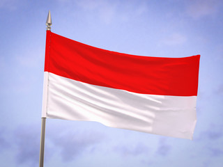Obraz na płótnie Canvas Flag of Indonesia
