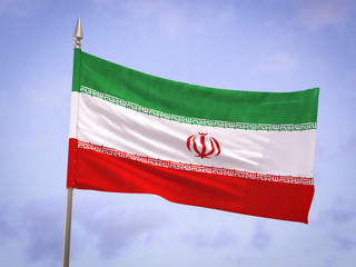 Naklejka na ściany i meble Flag of Iran