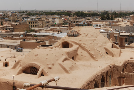 Roof of Aminoddole Carvansarai located within the Old Bazaar in Kashan, Iran