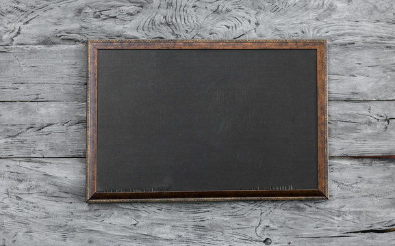 cool black board, black wooden frame