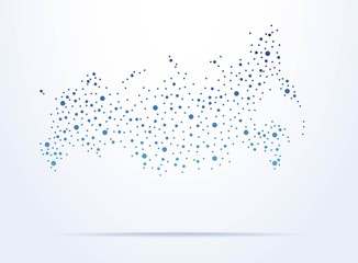 Arstract map of Russia
