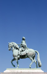 King Frederik V on horseback