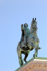 Fototapeta na wymiar King Frederik V on horseback