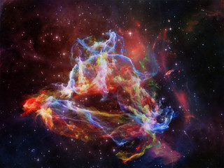 Fototapeta na wymiar Inner Life of Nebula