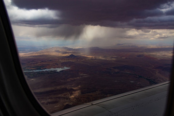 Rain Storm from Airplane
