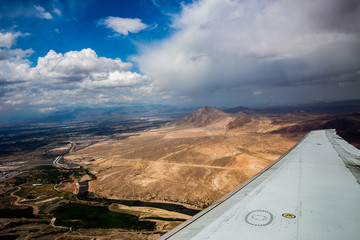 Desert Landscape from Airplane