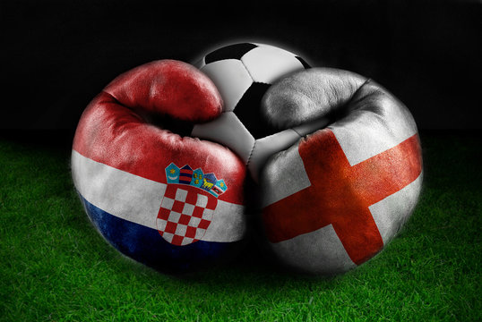 England Vs Croatia Football Soccer