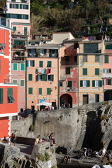 Fototapeta na wymiar Riomaggiore village view, Italy