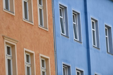 Fototapeta na wymiar A colorful house wall in Berlin-Kreuzberg