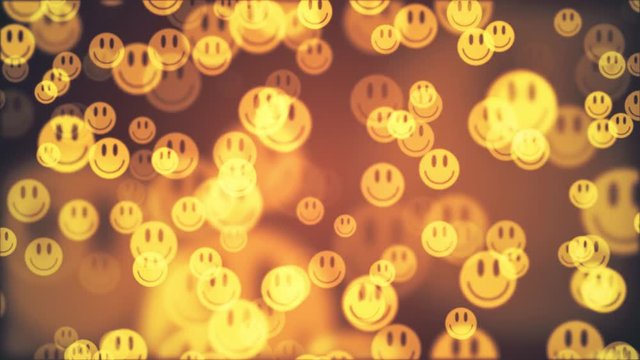 shiny smile symbols random float fading animation background new quality cool nice joyful video footage