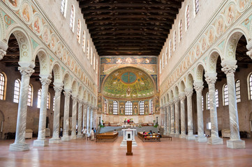 Sant'Apollinare in Classe church, Ravenna Italy - obrazy, fototapety, plakaty